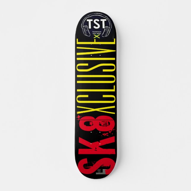 SK8 EXCLUSIF  7 3/4" Planche de Skateboard (Devant)