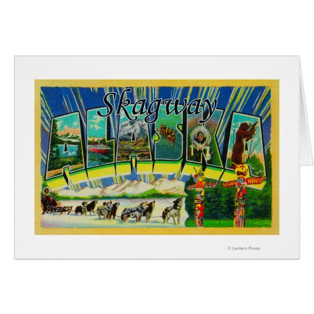 Skagway, Alaska - Scènes de grandes lettres (Devant horizontal)