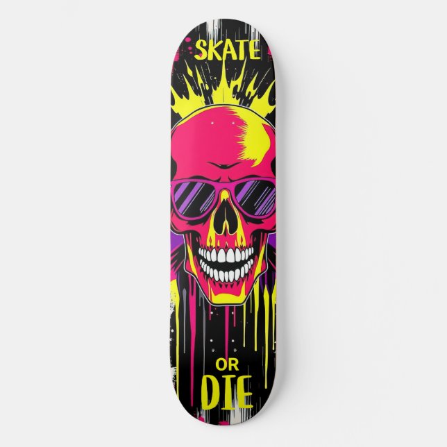 Skate or Die 3 - Skateboard Deck - Punk Grunge (Recto)