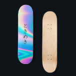 Skateboard と き め き | Custom Japanese Text Modern Girly<br><div class="desc">と き め き | Custom Japanese Text Modern Girl Holographic skateboards</div>