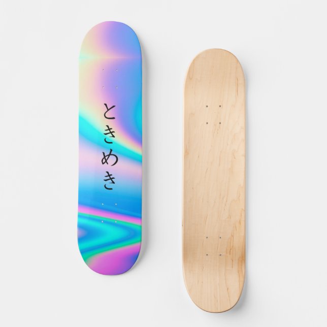 Skateboard と き め き | Custom Japanese Text Modern Girly (Recto)