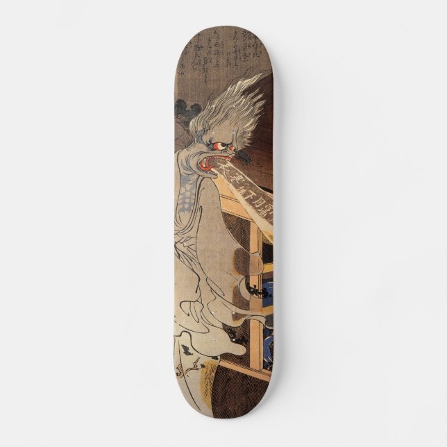Skateboard 妖 怪, 国 芳 Japonais Zombie, Kuniyoshi, Ukiyo-e (Recto)