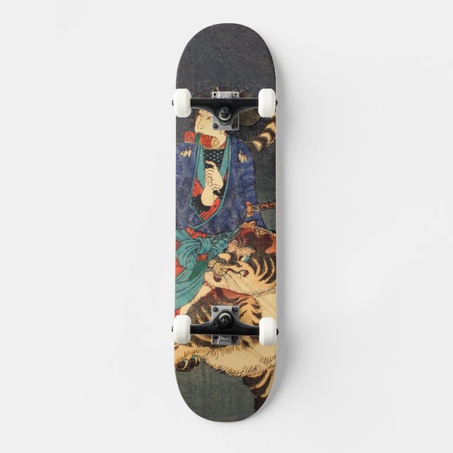 Skateboard 忍 者 と 虎, 芳 Héros et Tigre de Ninja, Yoshitoshi, Uk (Recto)
