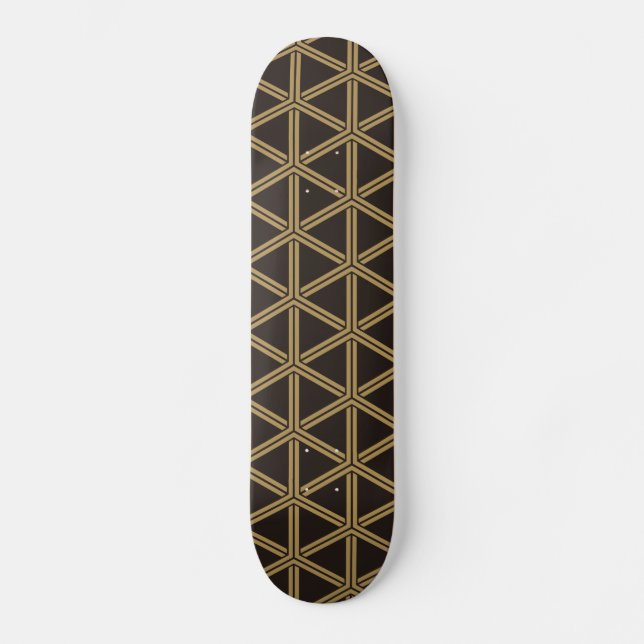 Skateboard 日本の伝統文様 毘沙門亀甲 Japan traditional (Recto)
