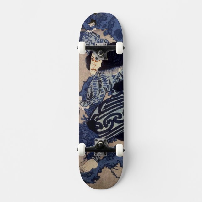 Skateboard 歌 舞 伎 者, 国 acteur 芳 Kabuki, Kuniyoshi, Ukiyo-e (Recto)
