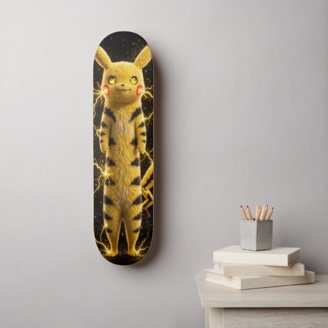 Skateboard 10000 Volts De Cutesse (Art mural)