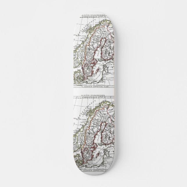 Skateboard 1806 Carte - La Suede au Danemarck (Devant)