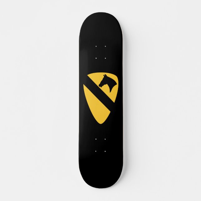 Skateboard 1re division de cavalerie Patch Patriotic (Devant)
