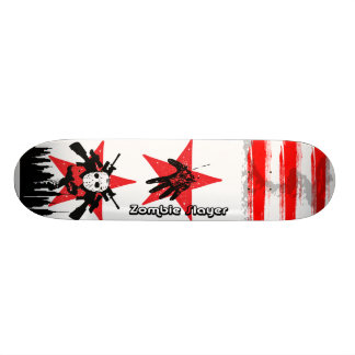 Skateboard 2 plate-formes rouges de planche à roulettes de