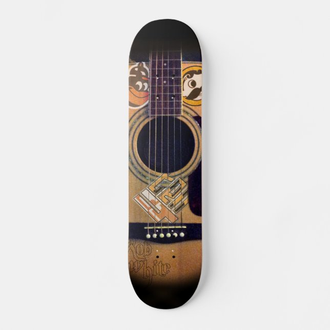 Skateboard 4ten : Guitare de Bmore (blanc de Rob) (Recto)