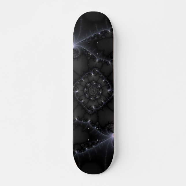 Skateboard 50 Nuances De Gris - Art Fractal (Devant)