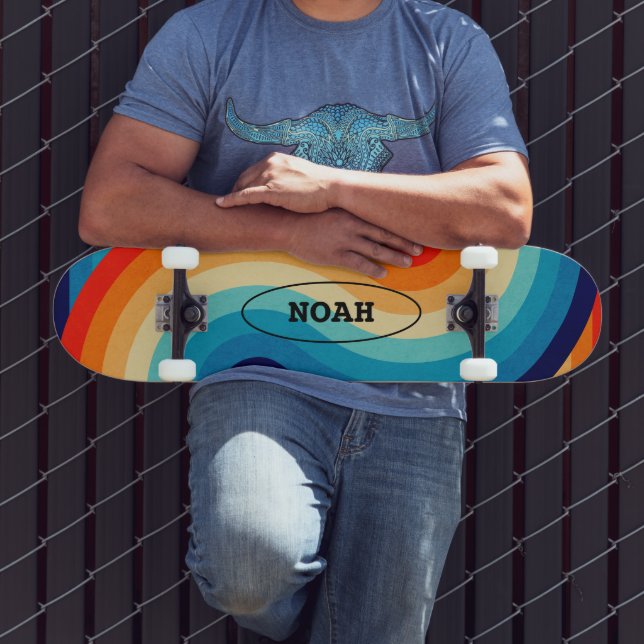 Skateboard 70s Double Wave (Extérieur 3)