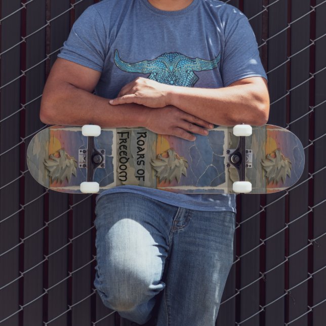 Skateboard 8.5" – Sunset Lion (Extérieur 3)