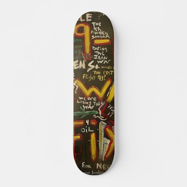 Skateboard 9-11 A Été Fixé Noir (Devant)