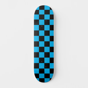 Skateboard À damiers classique (à damiers) Sky Blue et Black