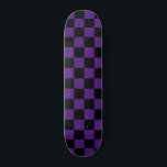 Skateboard À damiers moderne (à damiers) Royal Purple & Black<br><div class="desc">Vous recherchez un Classic Royal Purple and Black à damiers (à damiers) motif Skateboard? Ne cherchez plus ! Parcourez notre site Web pour trouver les planches les plus branchées qui vous feront l'envie de tous vos amis.</div>