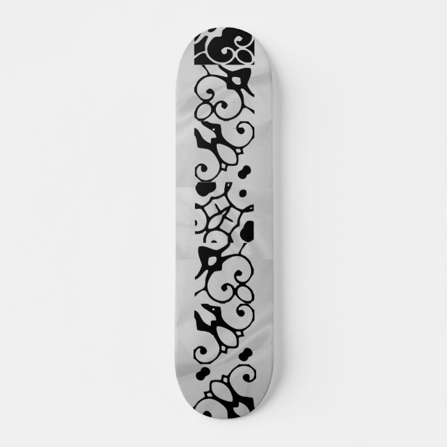 Skateboard Abigail White Wave (Devant)