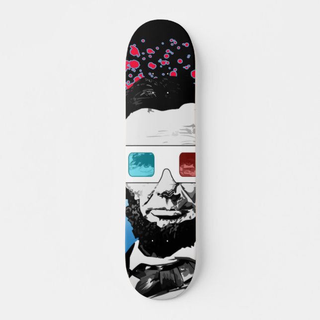 Skateboard Abraham Lincoln - 3D (Devant)