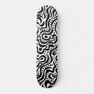 Skateboard Abstract 041211v1 - Black on white