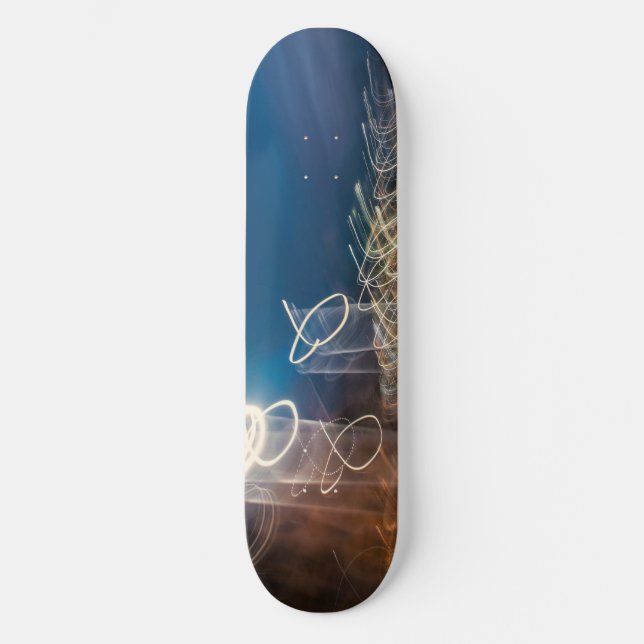 Skateboard Abstract Intentional Camera Movement Night Light T (Recto)