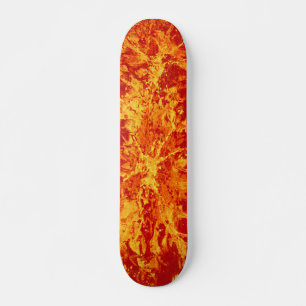 Skateboard Abstract painting   fired splattergrunge