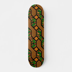Skateboard Abstract Shimmy Wood Pattern