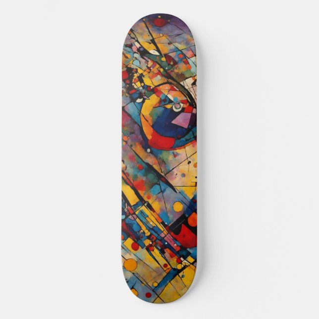 Skateboard Abstrait (Recto)