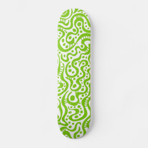 Skateboard Abstrait 041211v3 - Martian Green en blanc
