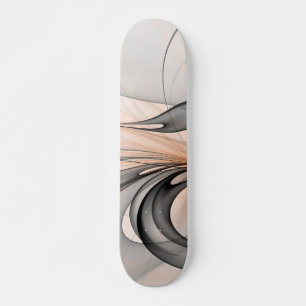 Skateboard Abstrait Anthracite Grey Sienna Art moderne fracta