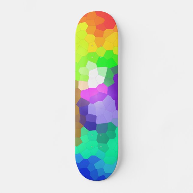 Skateboard Abstrait coloré (Recto)