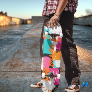 Skateboard Abstrait de brossage - Live to Ride