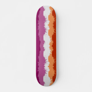 Skateboard Abstrait de Lesbian Pride