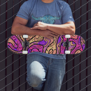 Skateboard Abstrait dynamique