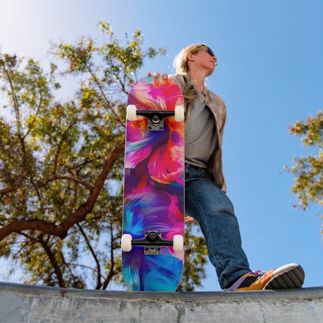 Skateboard Abstrait Garden Bloom (Extérieur 1)