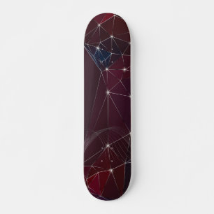 Skateboard Abstrait géométrique ciel foncé