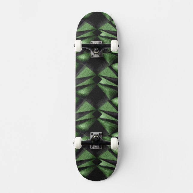Skateboard Abstrait Hunter Green (Recto)