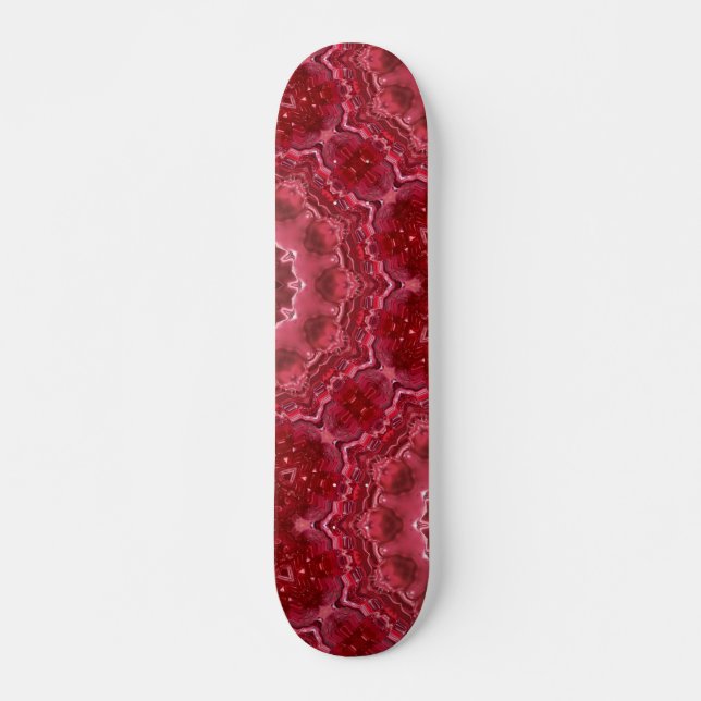 Skateboard Abstrait, mandala, kaléidoscope (Devant)