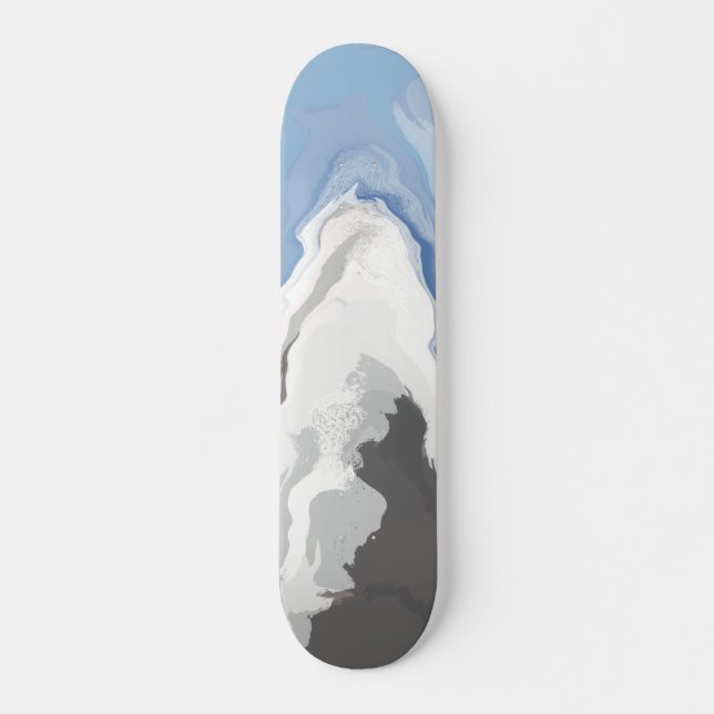 Skateboard Abstrait Pastel Paint Mountain Edition (Devant)