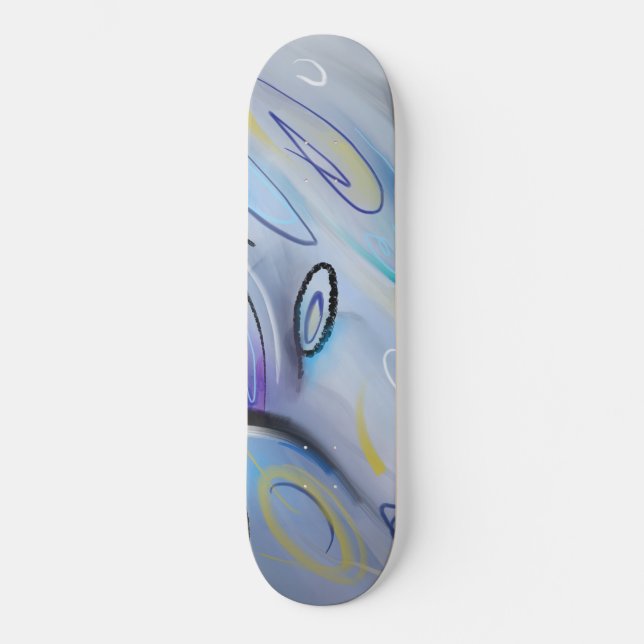 Skateboard Abstrait pourpre (Recto)