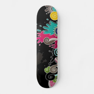 Skateboard Abstrait psychédélique