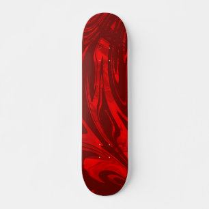 Skateboard Abstraite vague rouge Bourgogne