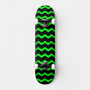 Skateboard Accent vert et noir sur vert clair