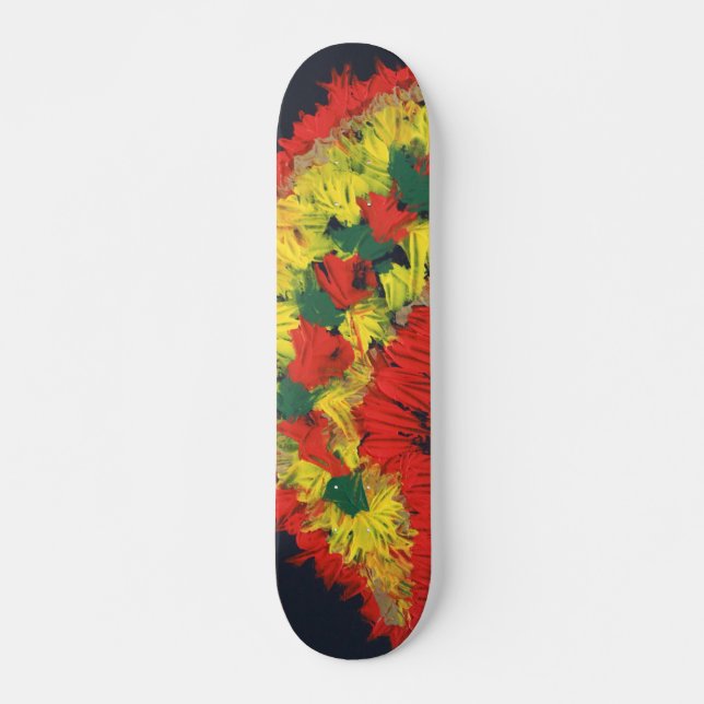 Skateboard Acrylic Painting  (Devant)