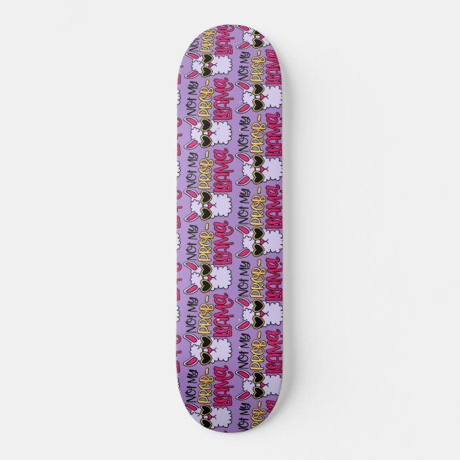 Skateboard Adorables Love Love Not My Probllama Purple (Recto)