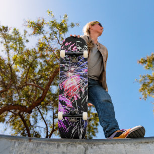 Skateboard Affichage Fireworks