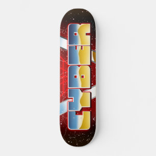 Skateboard Affiche cyber des années 80