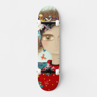 SKATEBOARD AFRO DOLL CHEVEUX RUPYDETEQUILA ÉNORMES YEUX FLORA