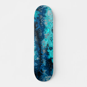 Skateboard Agate bleue