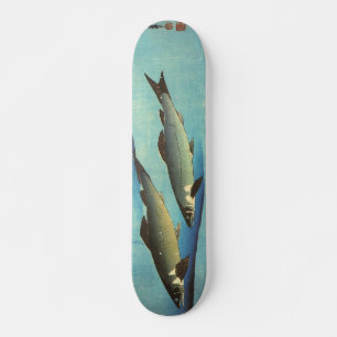Skateboard Ai (truite) - Photos japonaises couleur Hiroshige