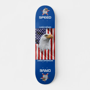 Skateboard Aigle, Drapeau Américain, Patriotique